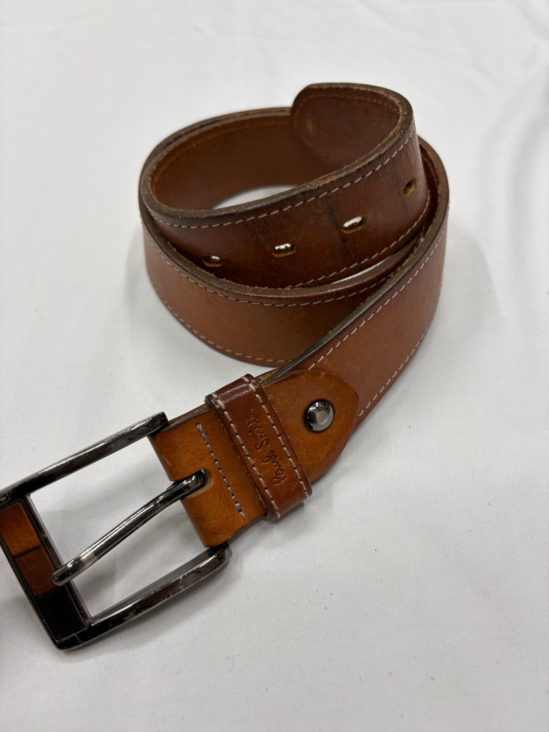 폴 스미스 빈티지 브라운 레더 벨트 Paul Smith 상품이미지1