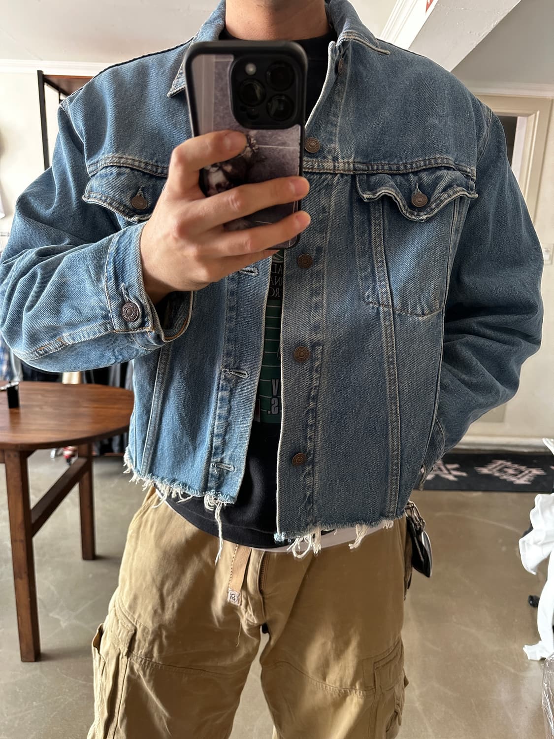 90s Levis 75525 컷오프 데님 트러커 자켓 canada 상품이미지1