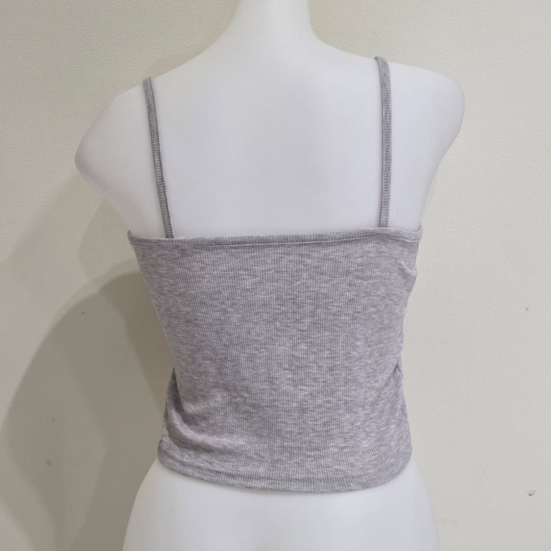 3000원 빈티지 로맨틱 리본 그레이 가슴셔링 갸루 y2k 슬리브리스 상품이미지2