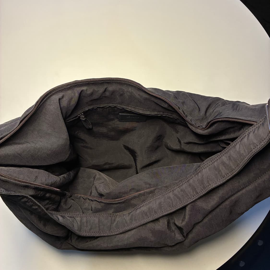 르메르 라지 소프트 게임백 나일론 캔버스 다크 초콜릿  상품이미지3