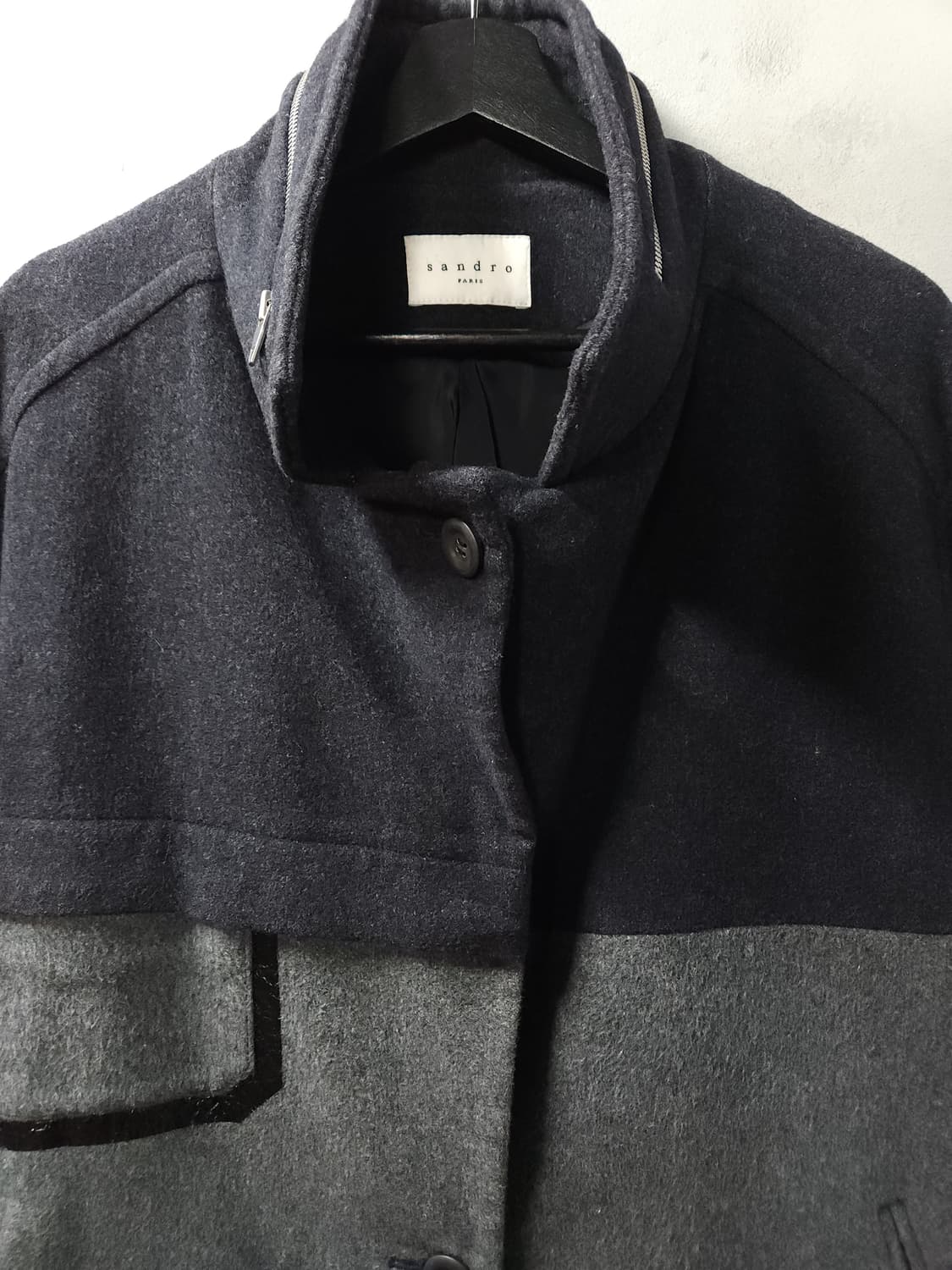 산드로 여성 울 숏코트 상품이미지3