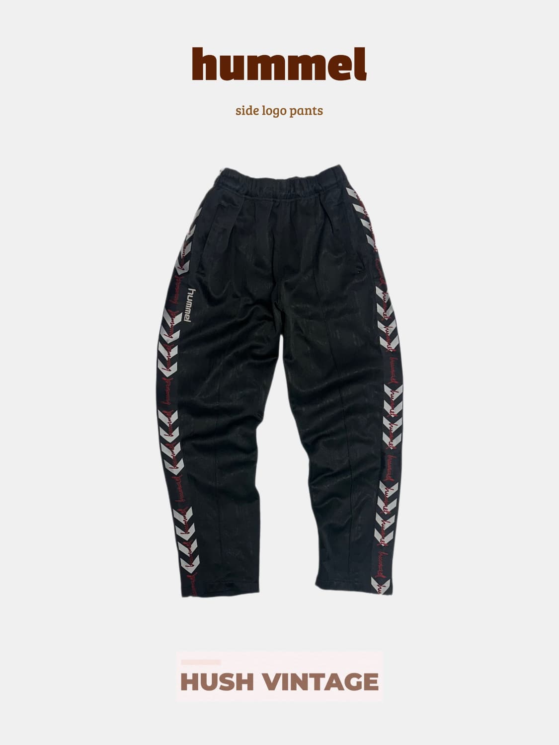 험멜 사이드 테잎로고 트레이닝 팬츠 츄바 츄리닝 바지 상품이미지1