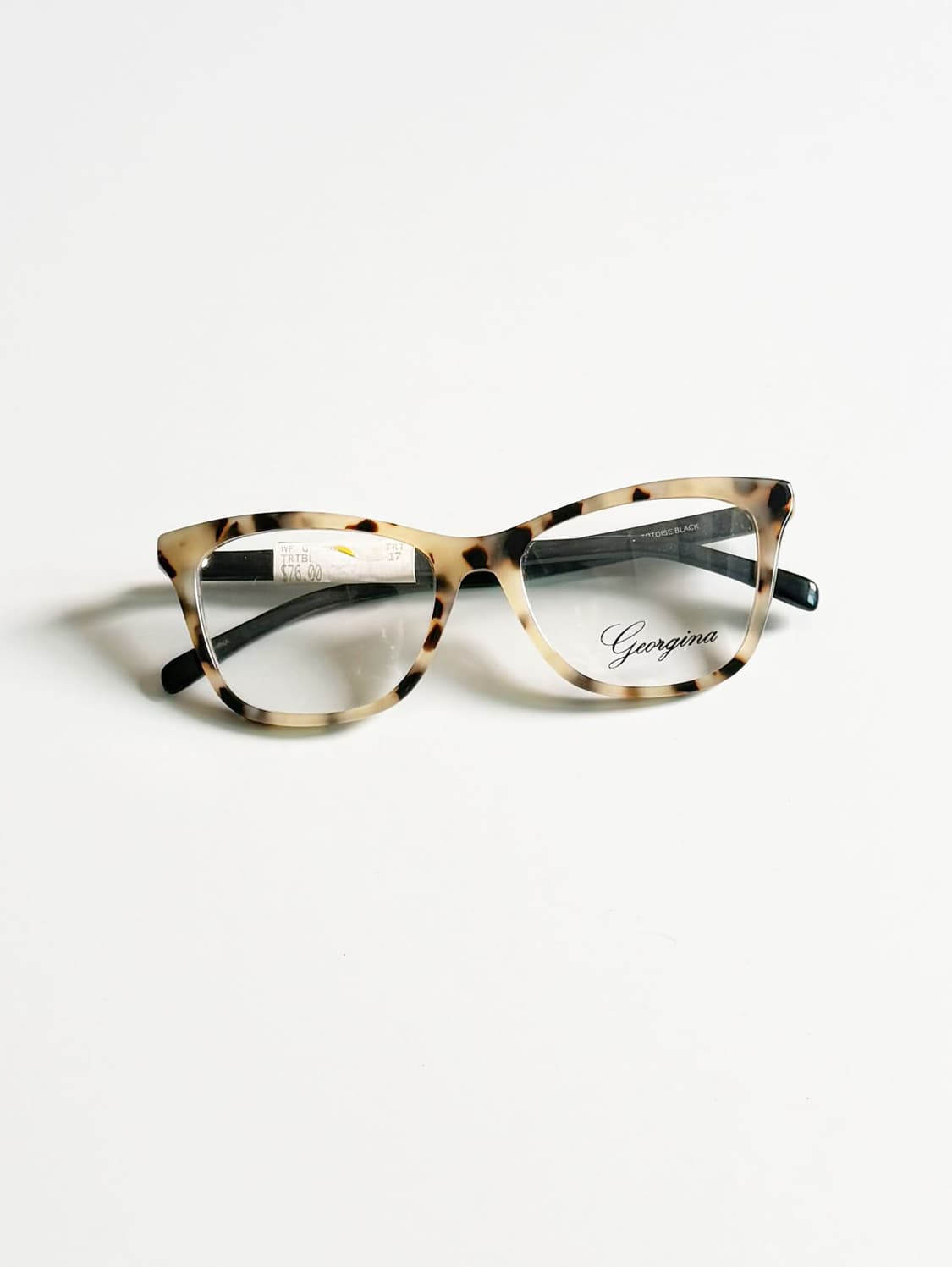 GEORGINA 톨토이즈 캣아이 뿔테 프레임 빈티지 안경 상품이미지1