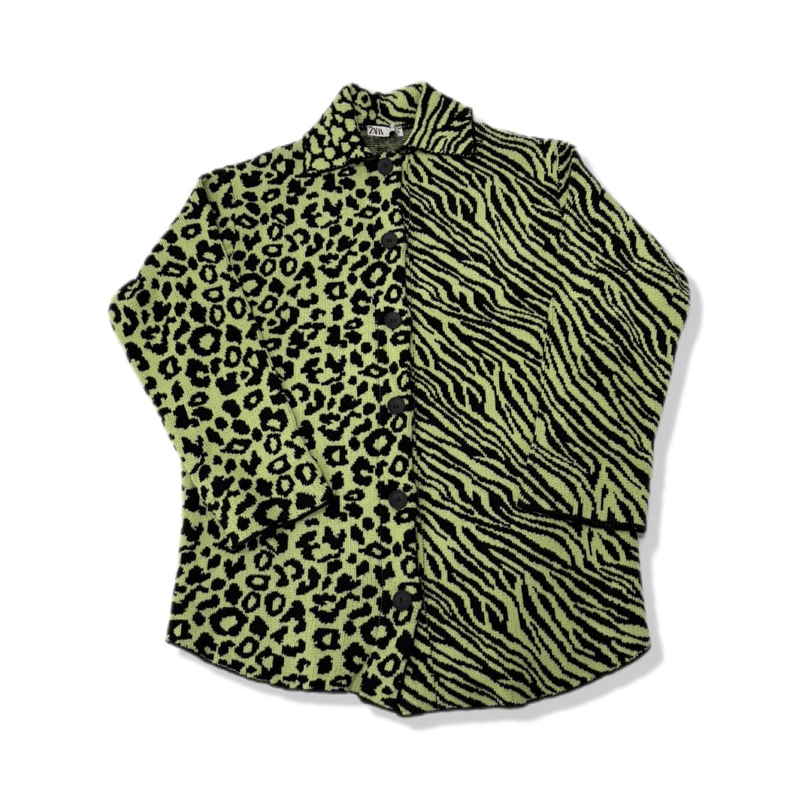 zara 레오파드/지브라 니트 가디건m 상품이미지1