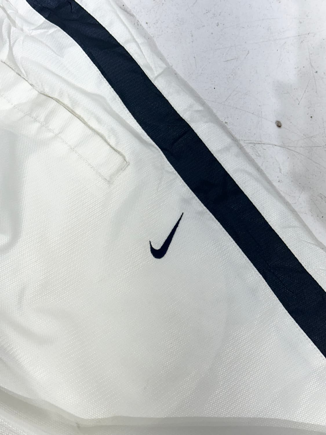 00s 나이키 화이트 블랙 사이드 라인 와이드 트랙 팬츠 M 상품이미지6