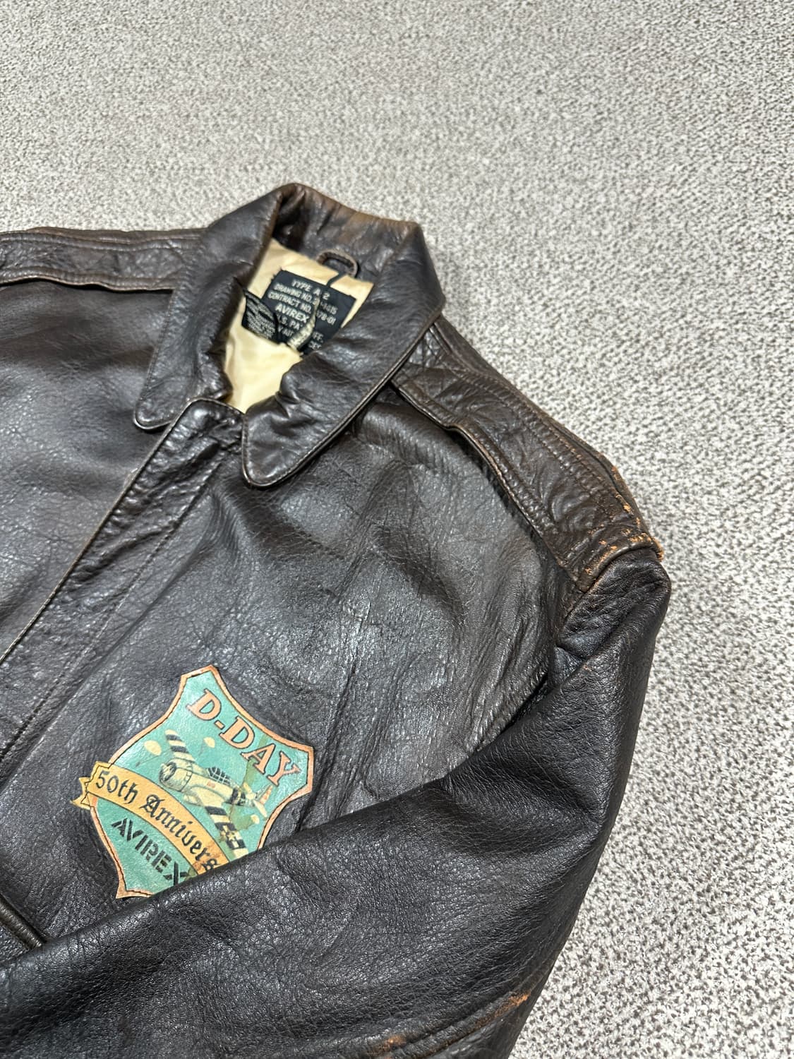 아비렉스 노르망디 a-2 레더자켓 M 상품이미지8