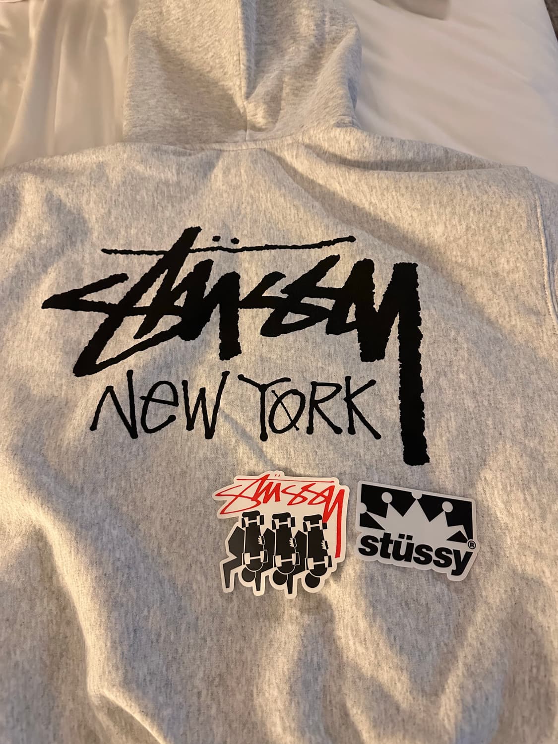 스투시 뉴욕 후드집업 (한정판) 애쉬그레이색 상품이미지2