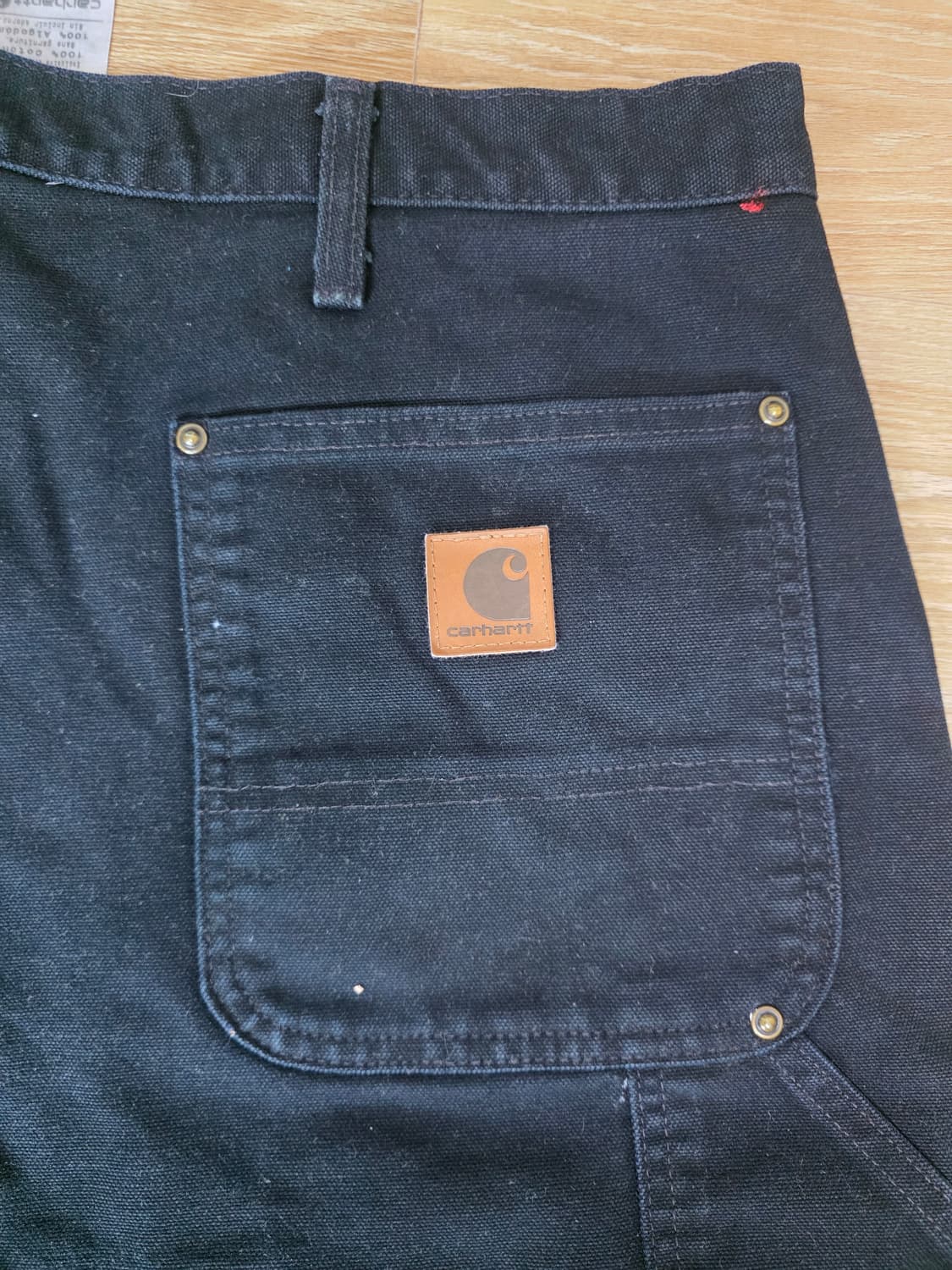 빈티지 칼하트 B136 블랙 더블니 팬츠 42x32 상품이미지8