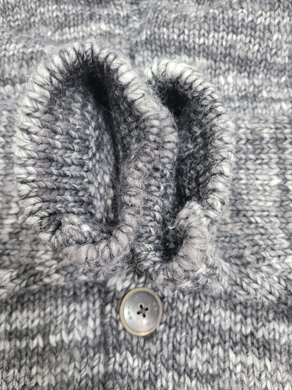 series 시리즈 니트 롱 가디건 / 남 105 (슬림핏) 블랙 그레이 상품이미지5