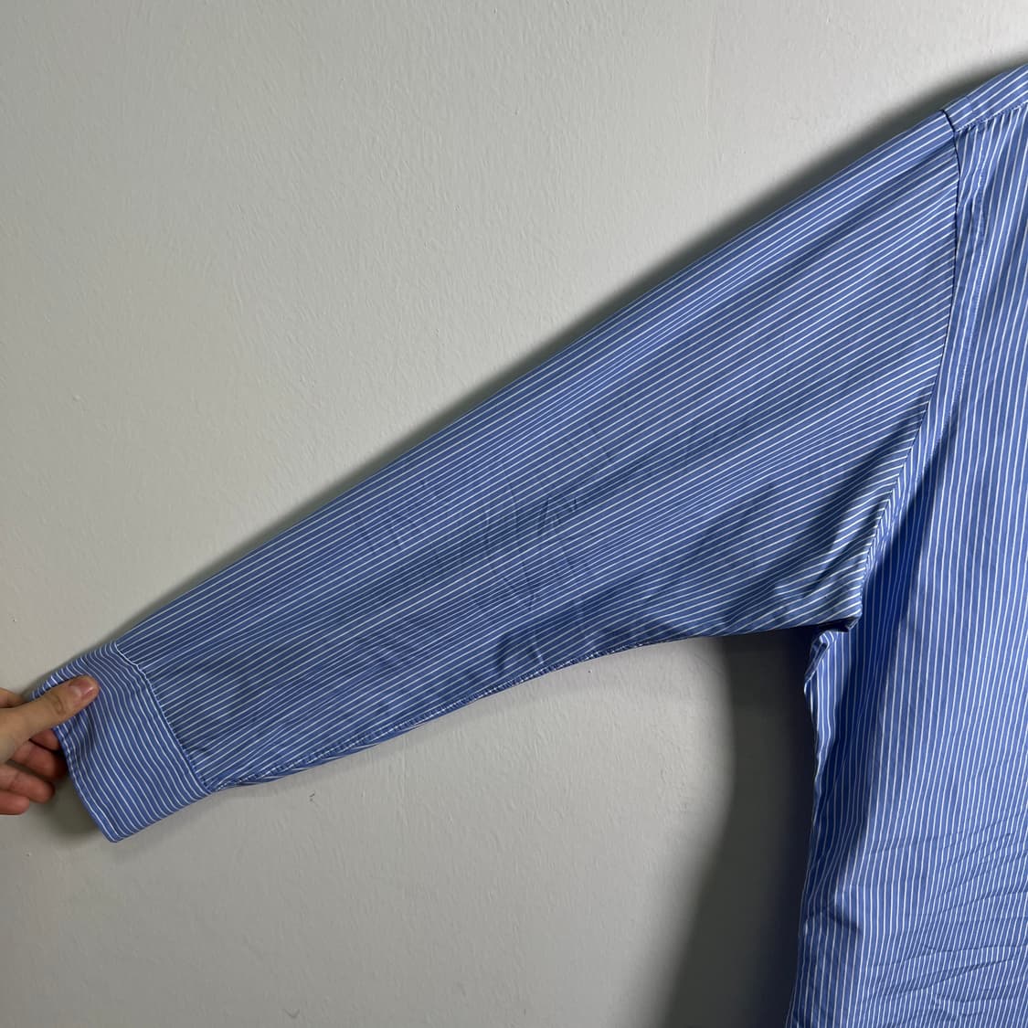 폴로 랄프로렌 슬림핏 블루 스트라이프 셔츠  상품이미지7