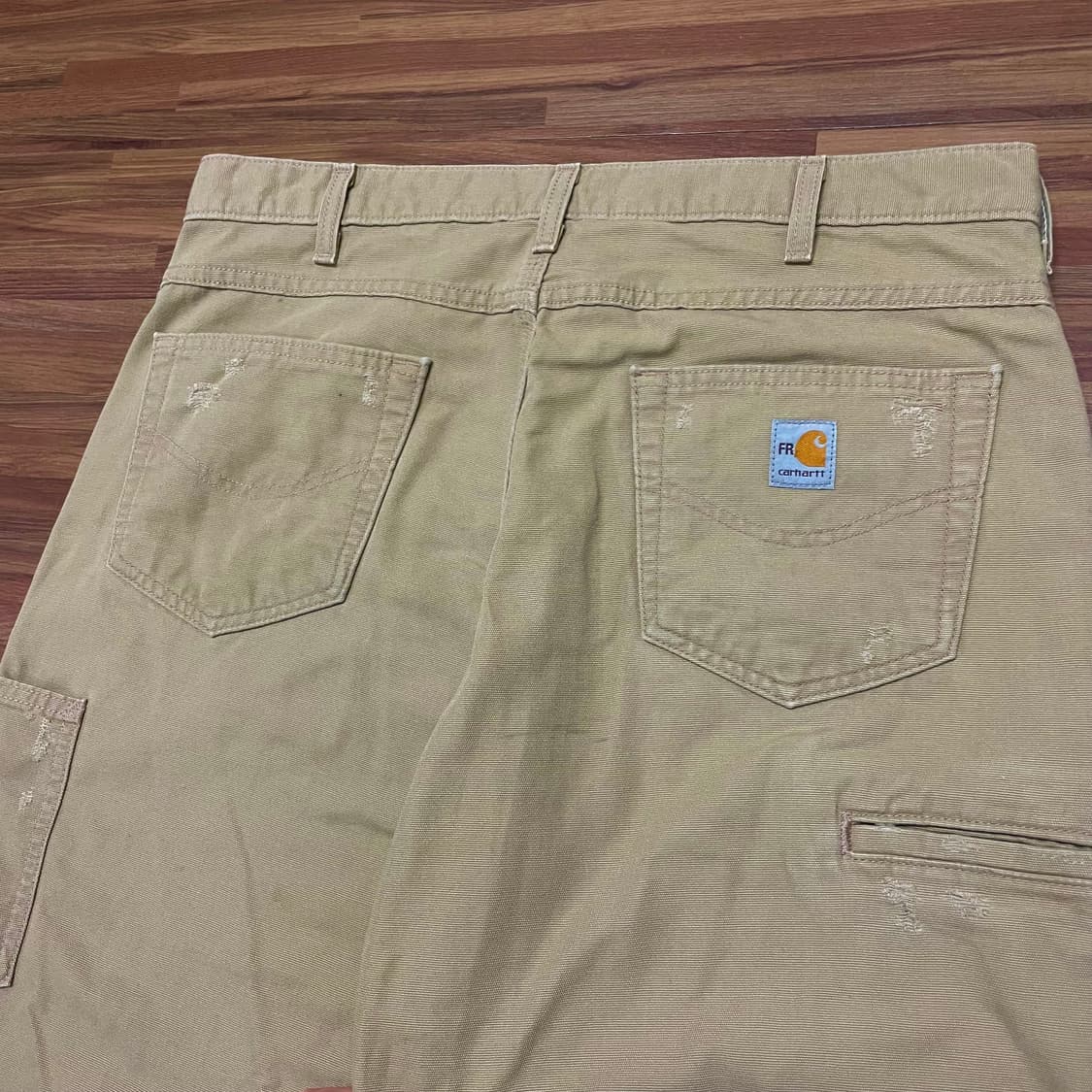 칼하트 FR 싱글니 카펜터 디스 워크팬츠 골든 카키 gkh 36 상품이미지4