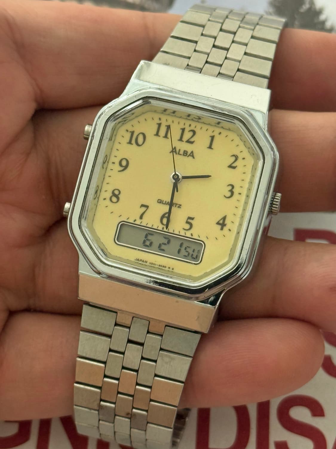 Seiko 세이코 ALBA 아나디지 쿼츠 1988 상품이미지3