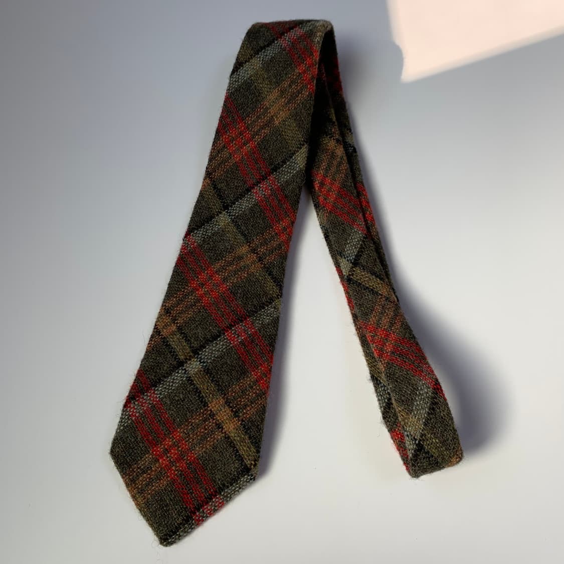 폴스튜어트 체크디자인 100울 명품넥타이 A등급 상품이미지8