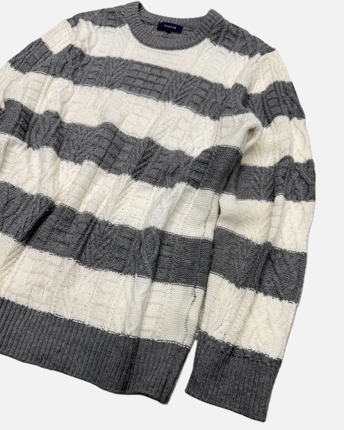 cable bold stripe knit 상품이미지2