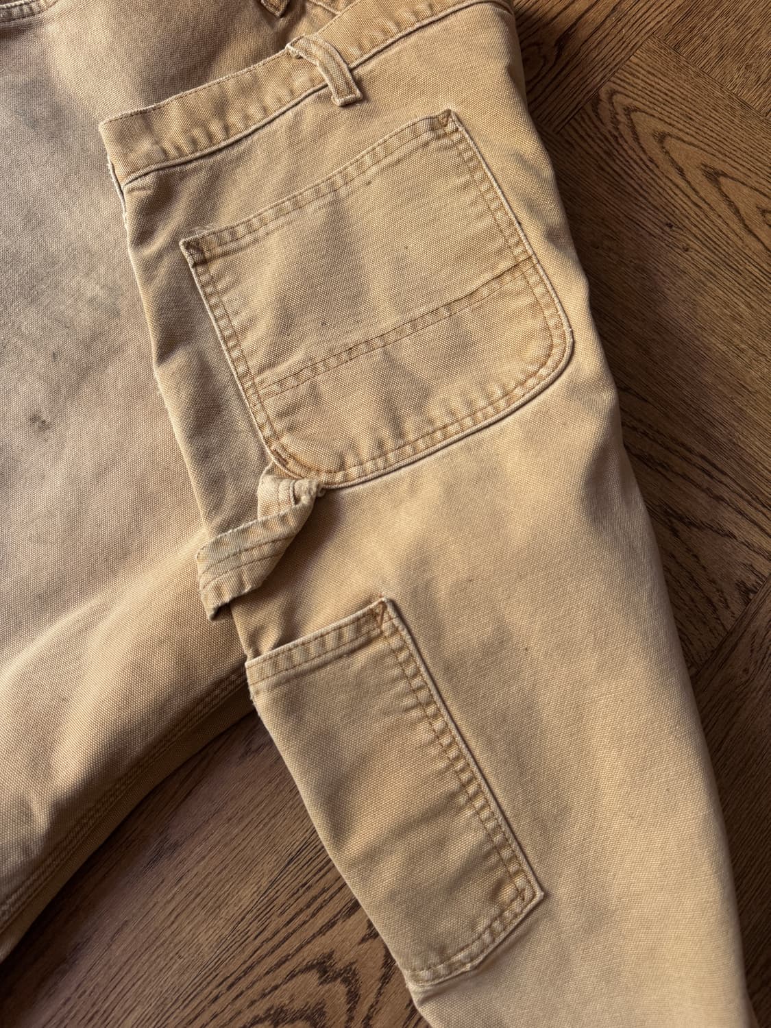 [44]칼하트 USA 더티 페이딩 빅사이즈 브라운 싱글니 워크 팬츠 상품이미지7