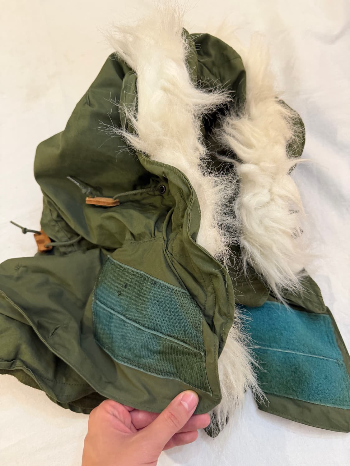 US ARMY OG m65 피쉬테일 개파카 후드 상품이미지4