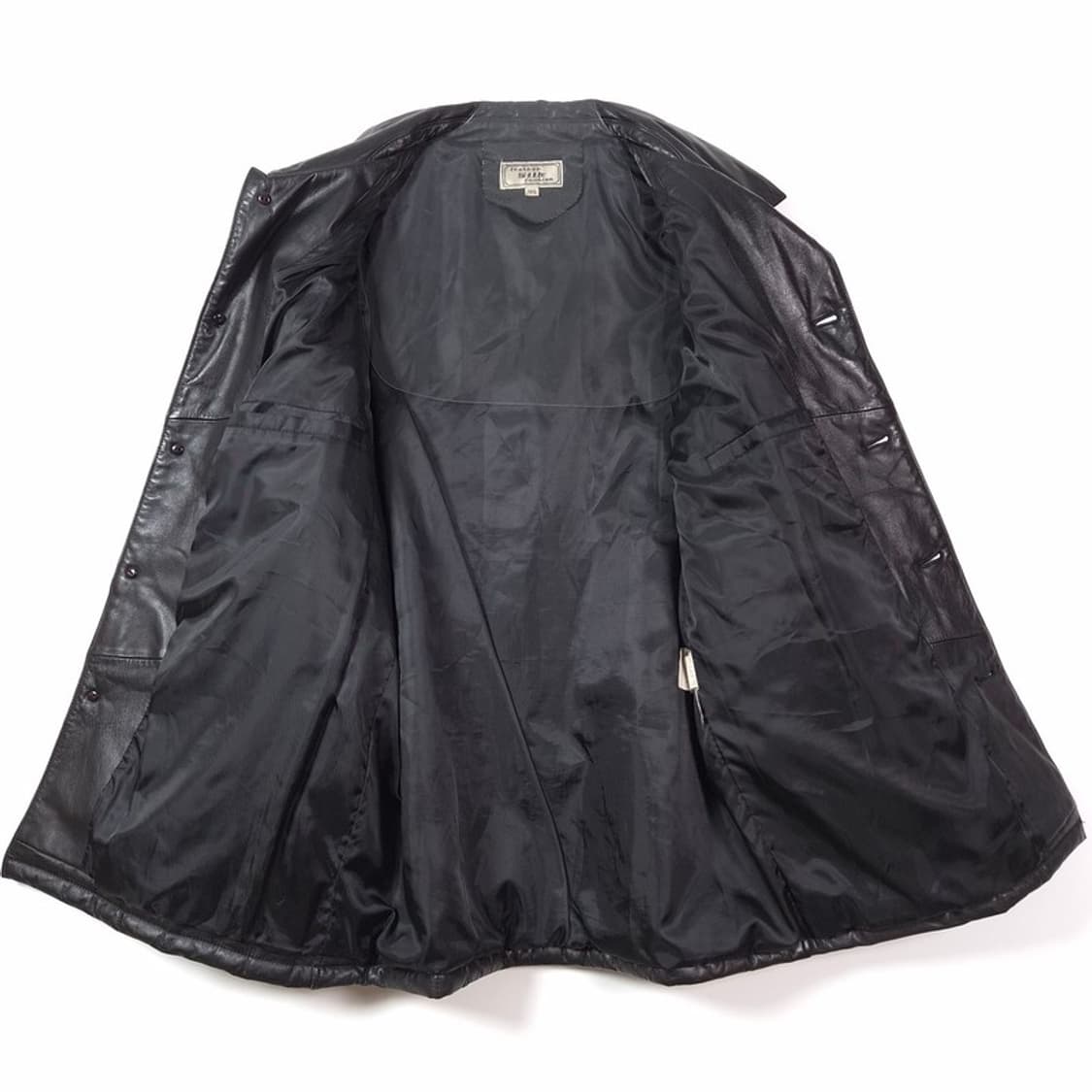 Leather Silk 빈티지 카우하이드 레더 하프 코트 L 상품이미지5