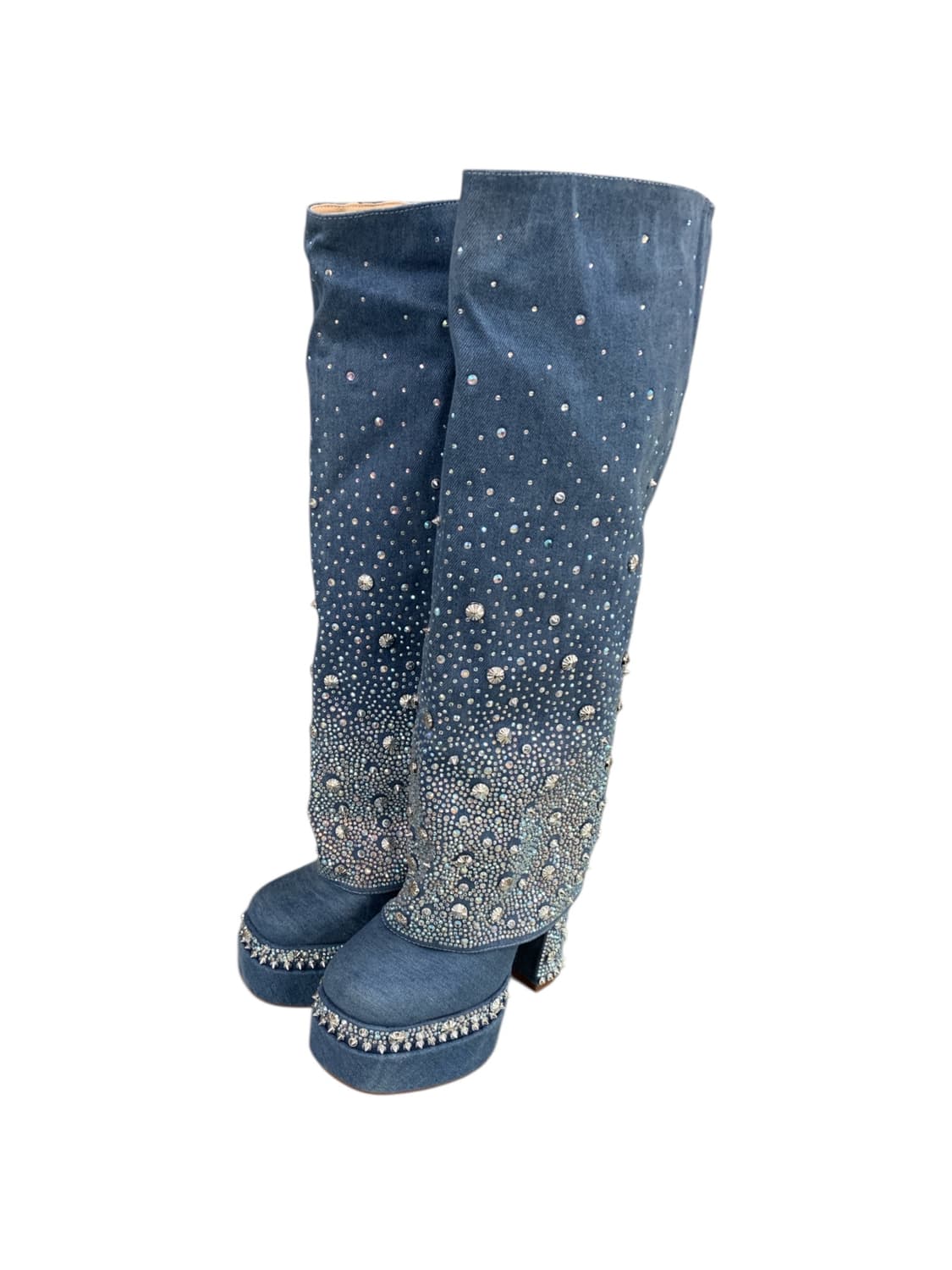 아잘레아 왕 인비시블 데님 부츠 6.5(245) 상품이미지2