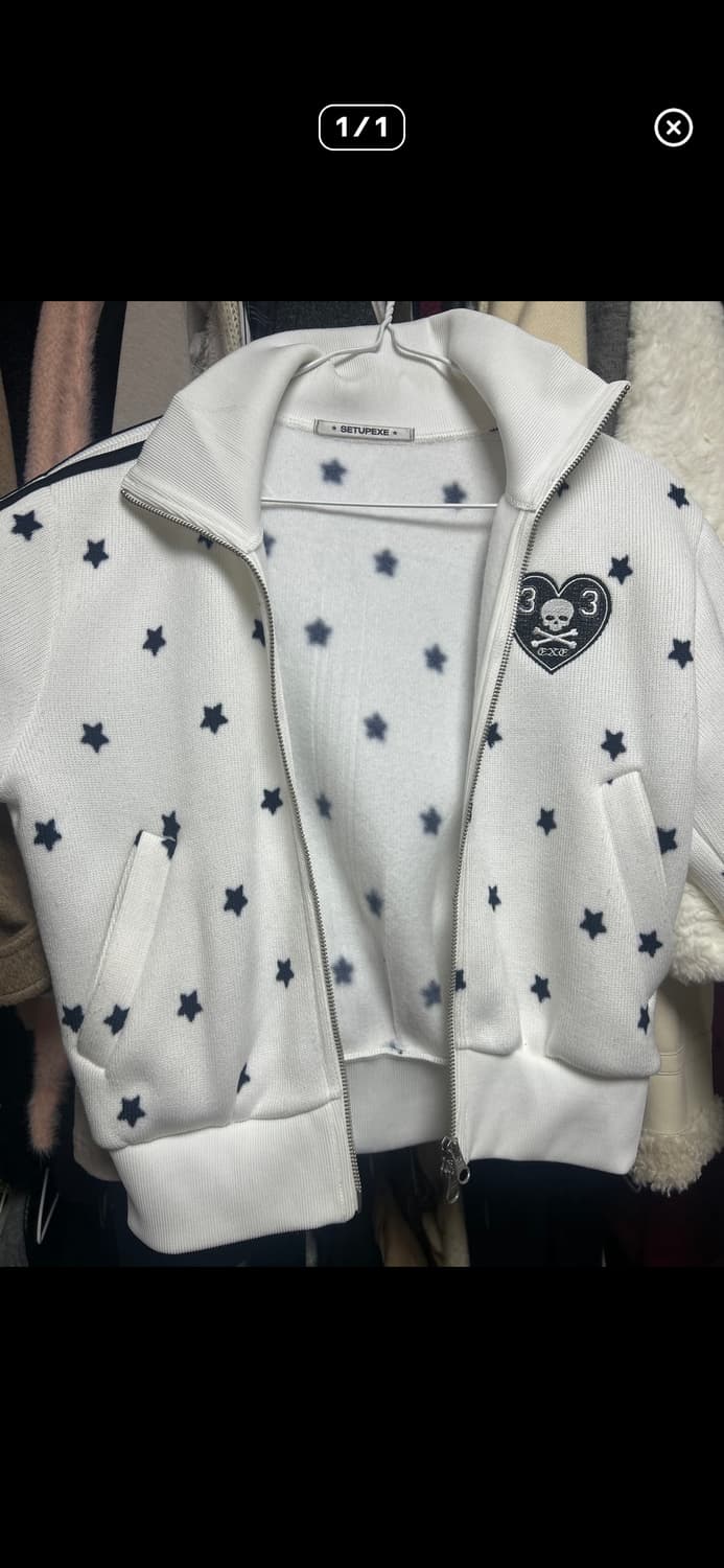 셋업이엑스이 니트집업(카리나 착용) 상품이미지3