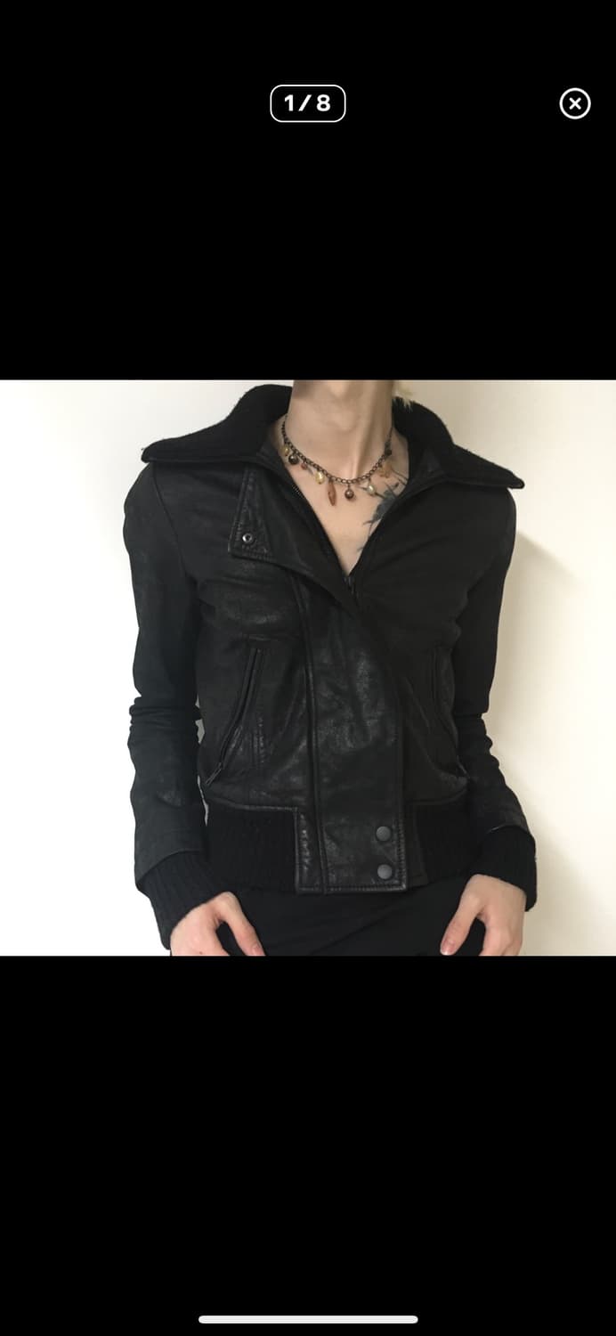 띠어리 양가죽 레더자켓 상품이미지1