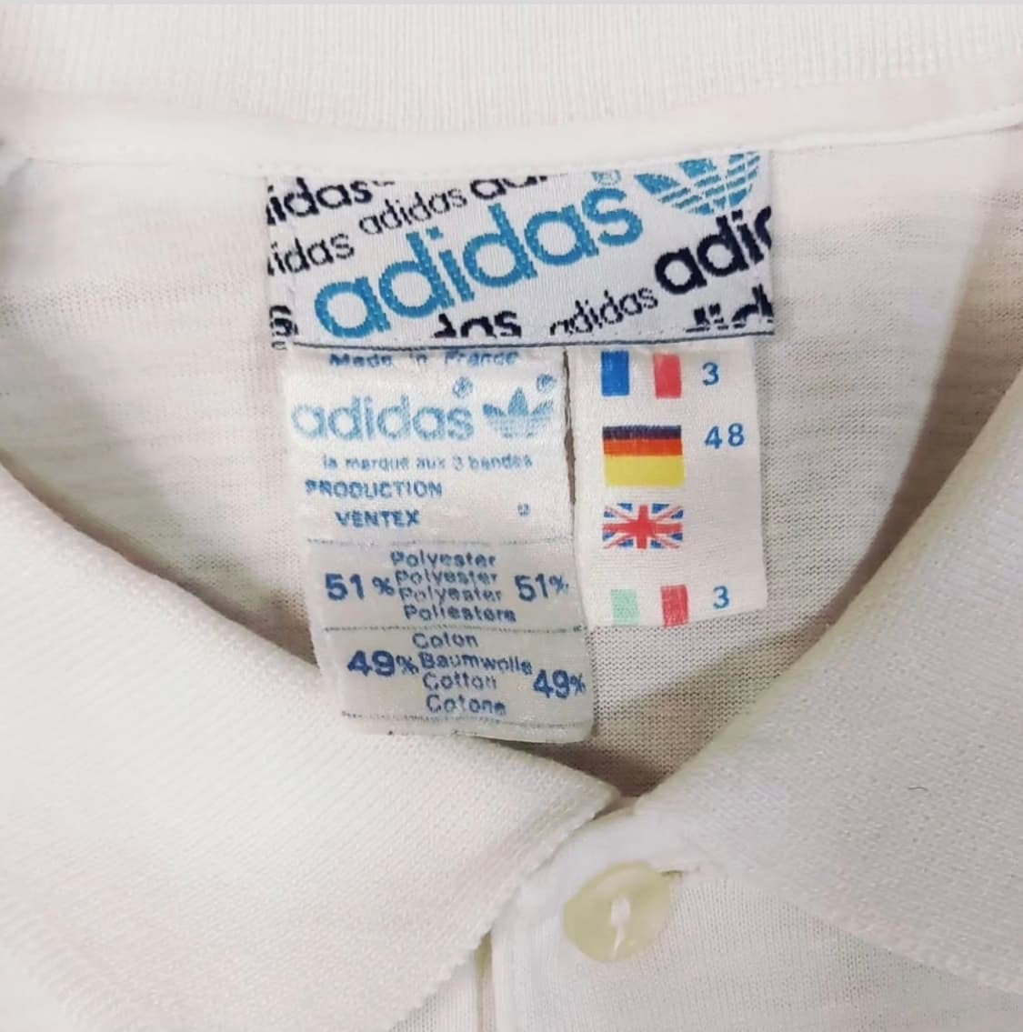 (희귀)80's 아디다스 X 이반 렌들 도미넌트 빈티지 PK 셔츠 m 상품이미지3