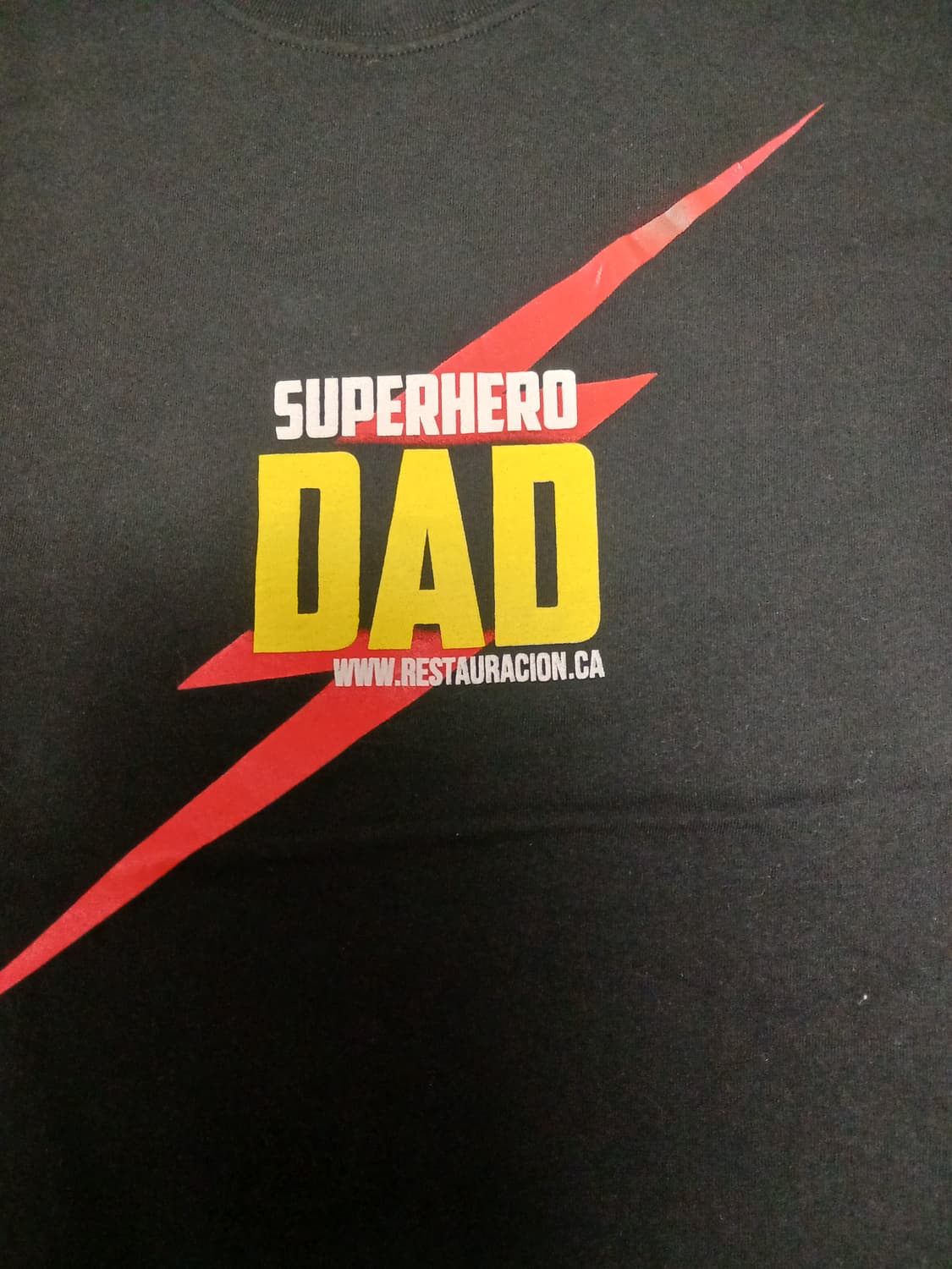 길단 superhero dad 그래픽 헤비 코튼 반팔티  상품이미지2