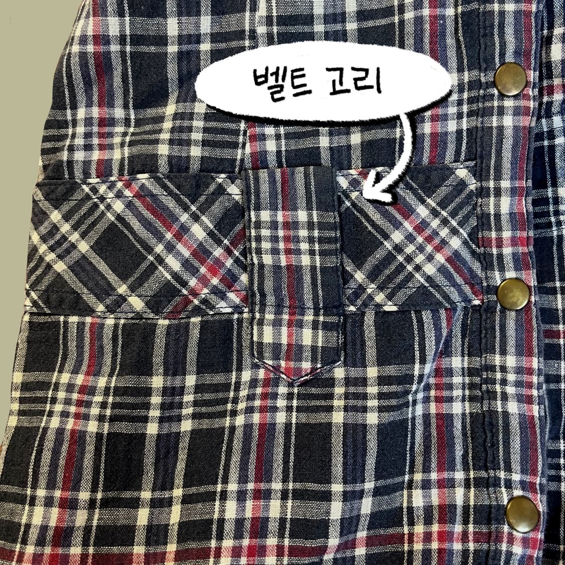 빈티지 너드 체크무늬 롱 셔츠 상품이미지5