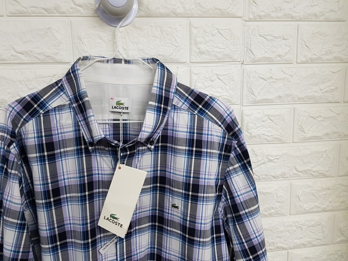 라코스테 체크 남방 남성100 (미착용) 상품이미지2