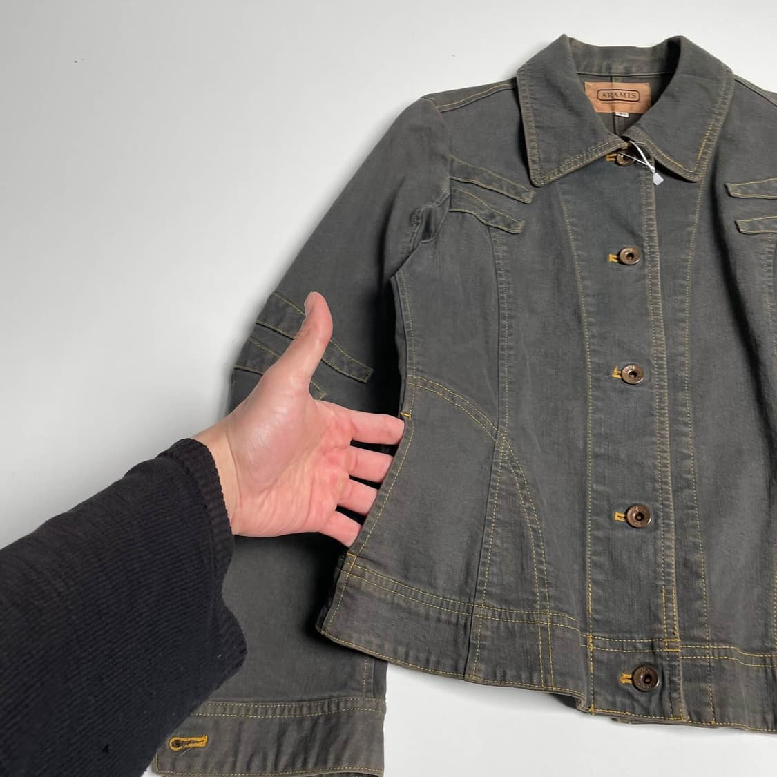 Aramis 패치워크 데님 자켓 상품이미지5
