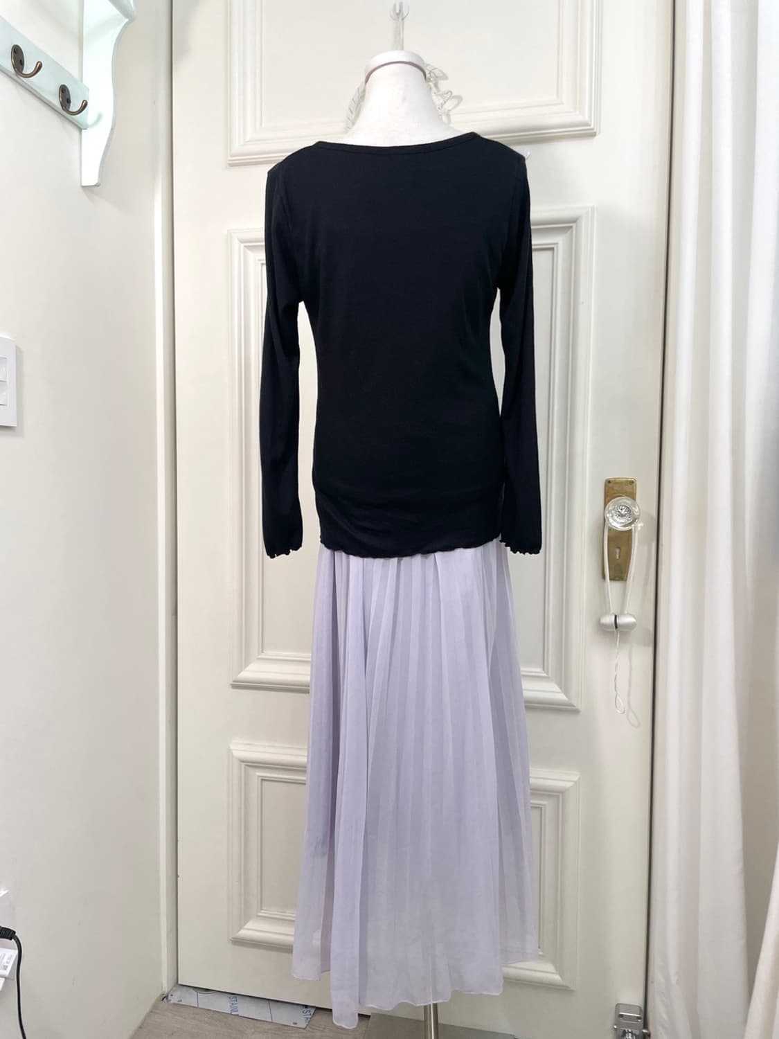 black shirring slim cardigan&basic sleev 상품이미지4