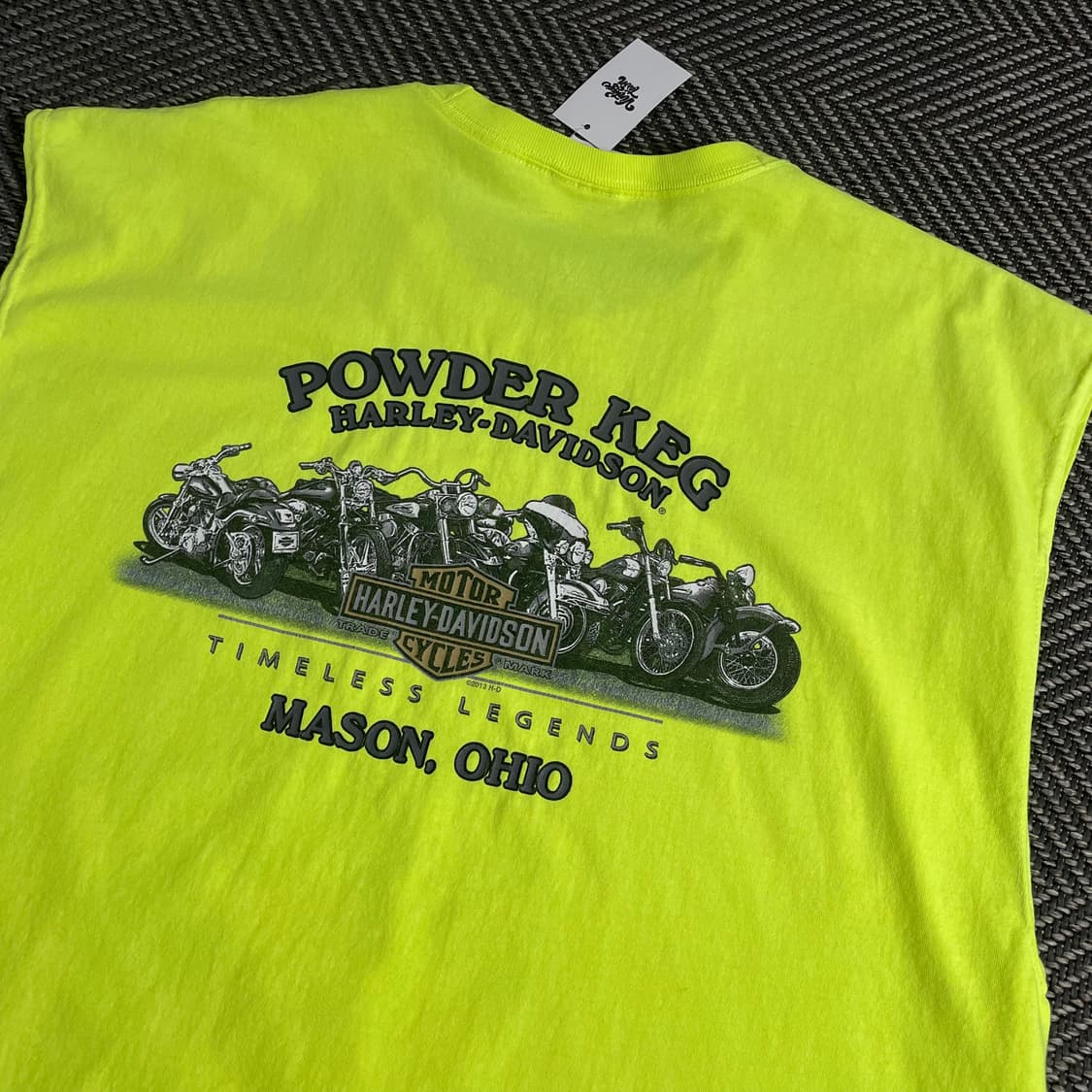 할리데이비슨 빅로고 올드스쿨 박시핏 슬리브리스y 3554 상품이미지5