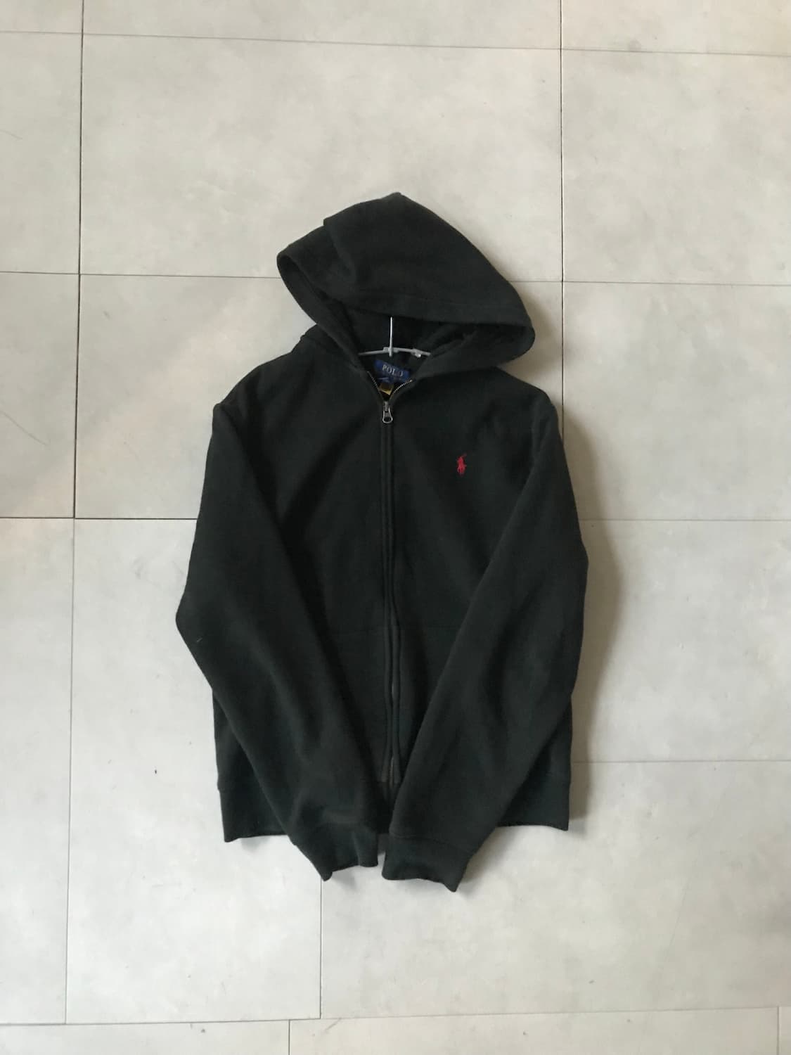 폴로 블랙 후드집업 상품이미지6
