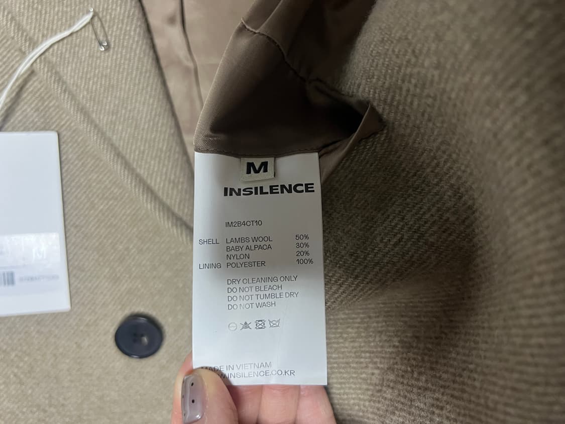 인사일런스 알파타 스티치 라인코트 M 상품이미지7