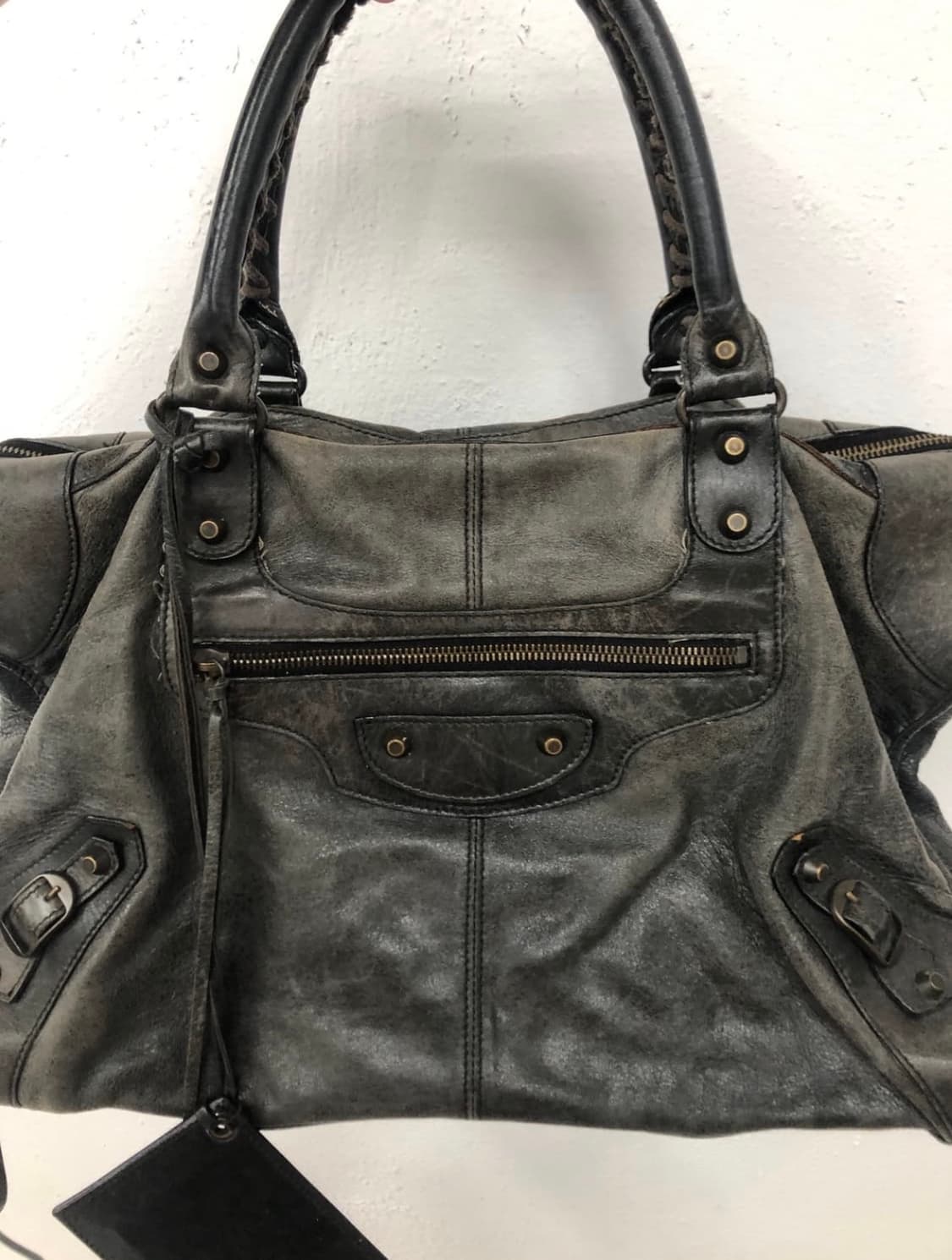 [vintage] 발렌시아가 시티백 블랙 라지 상품이미지2