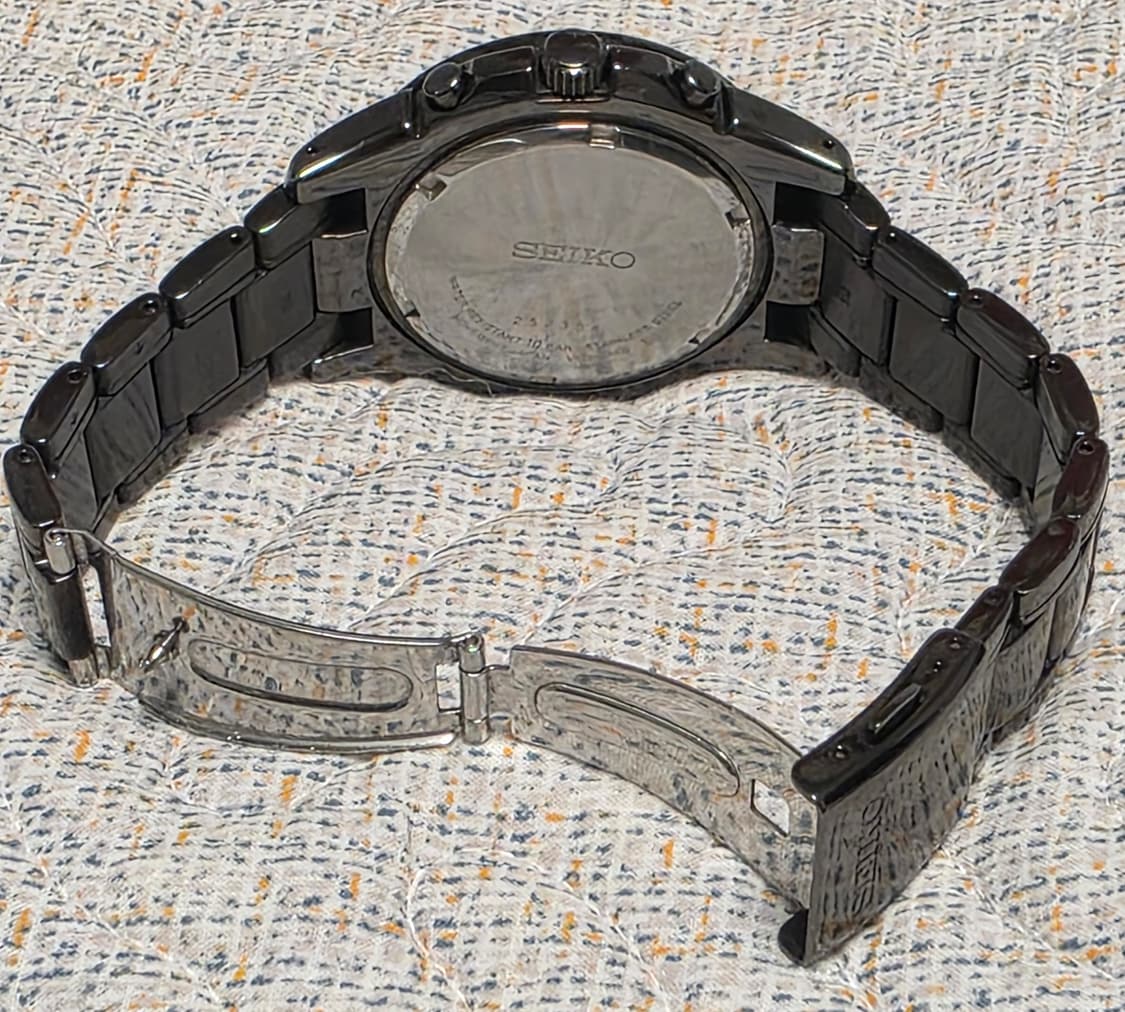 세이코(SEIKO) 솔라 알람 태양광 크로노그래프 V172-0AF0 쿼츠 상품이미지6