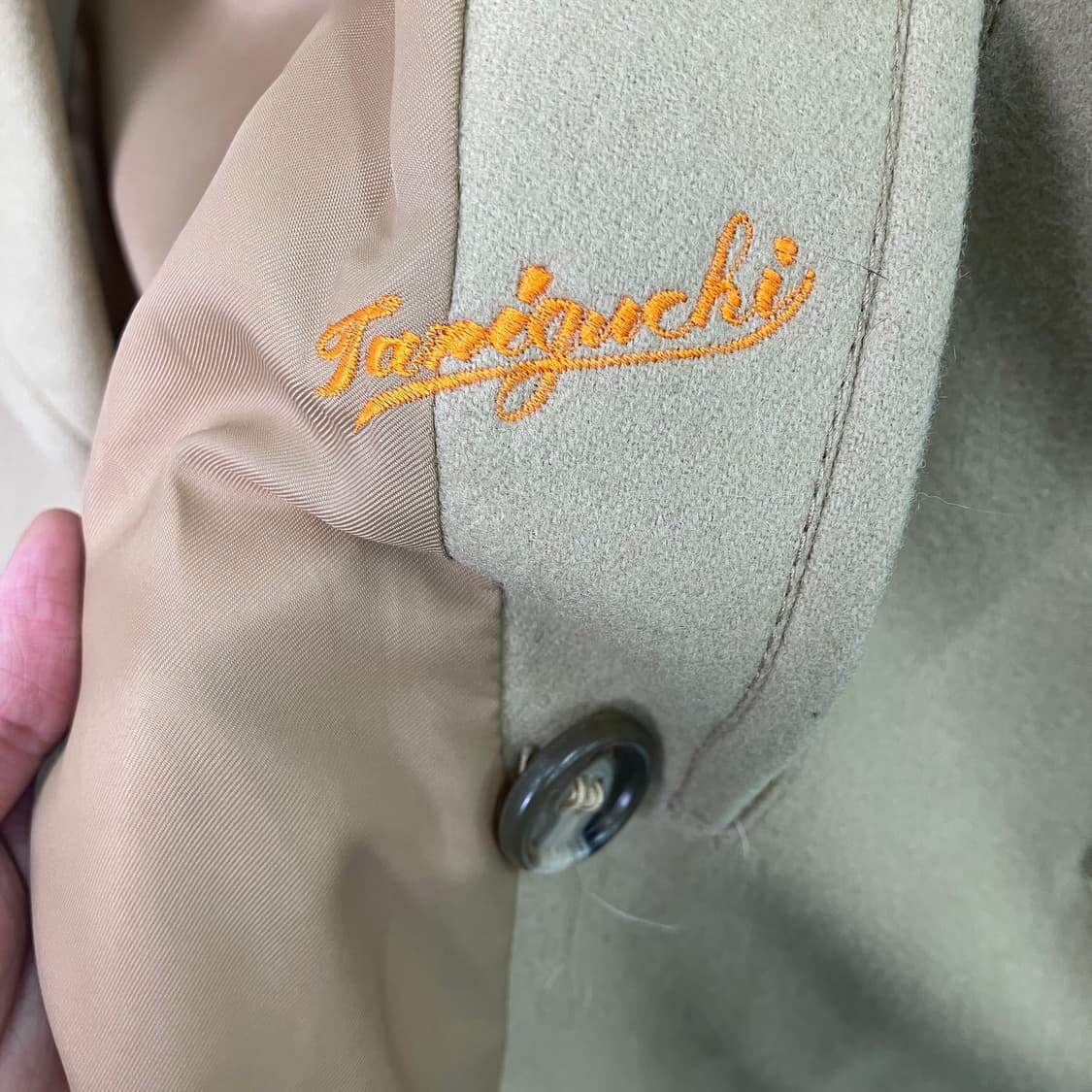 VTG 빈티지 더블 브레스트 울 트렌치코트 M 상품이미지9