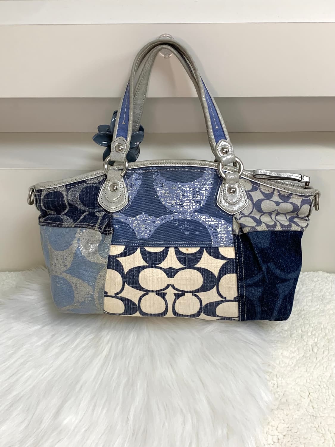 코치 패치워크 데님 토트백 y2k 상품이미지2