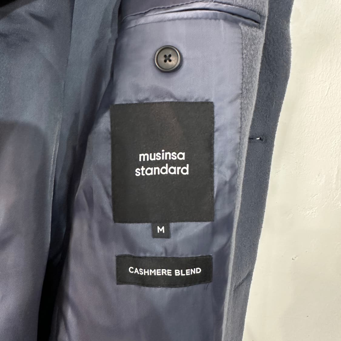 무신사스탠다드 캐시미어혼방 오버핏 싱글코트 M 상품이미지4
