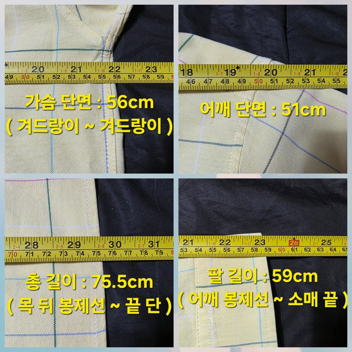 민트급 폴로 랄프로렌 레몬 윈도우체크 셔츠 (아메카지 스타일) 상품이미지8