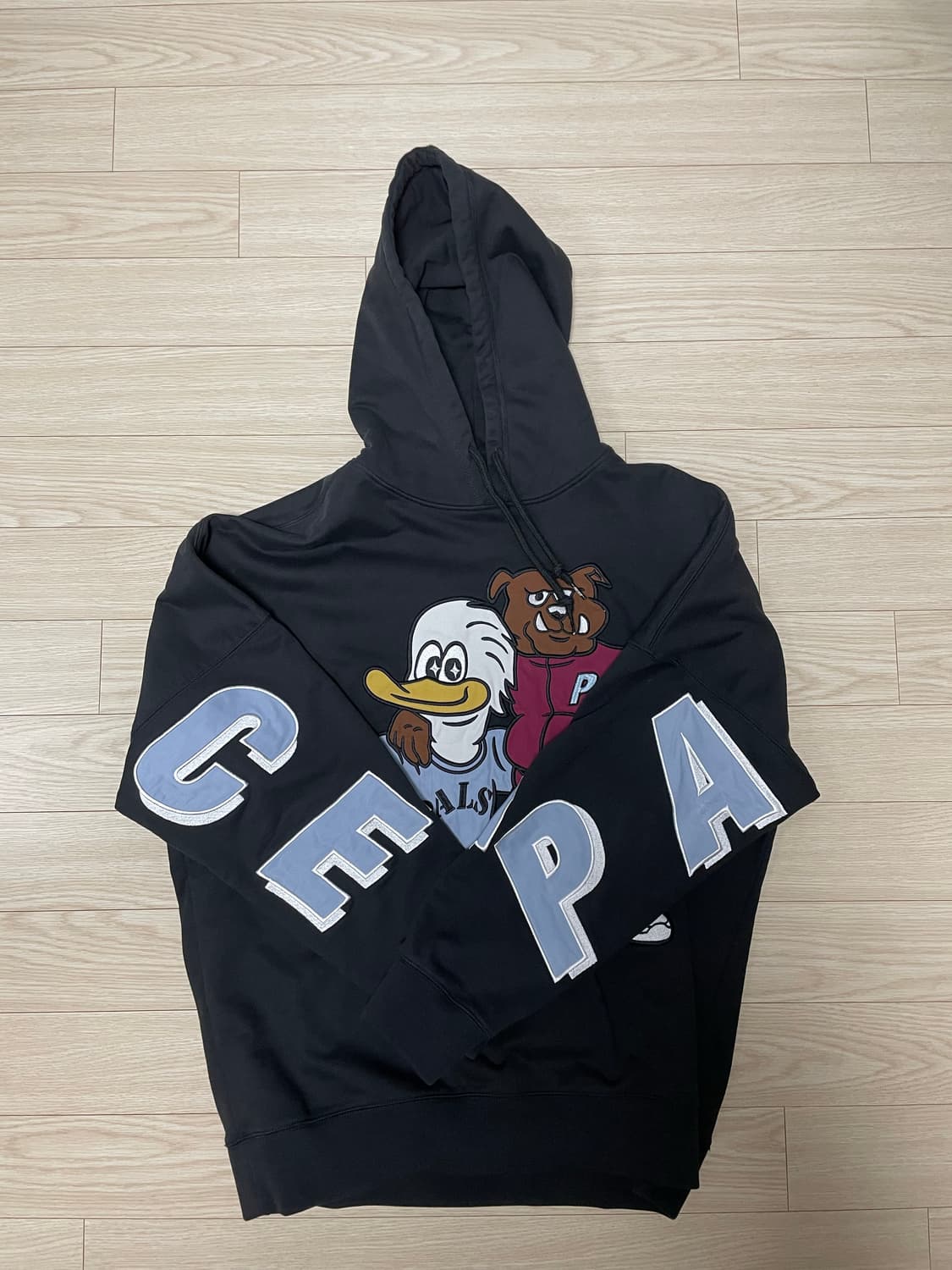 팔라스 Dog and Duck Drop Shoulder 후드 블랙 XL 상품이미지2