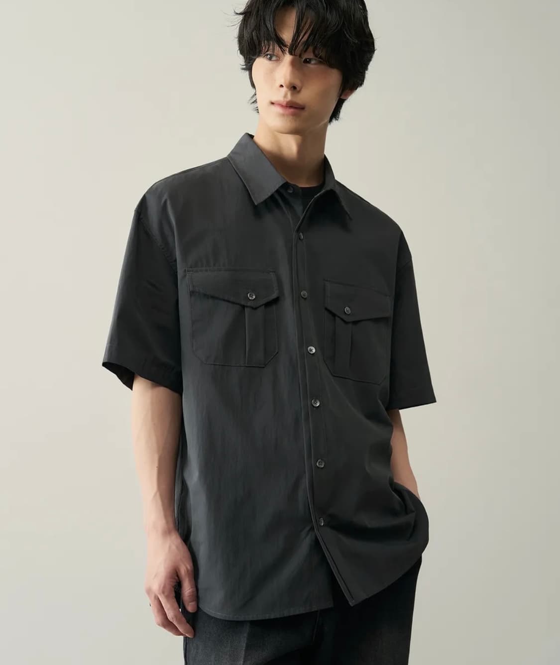로템버 시에라 웨스턴 포켓 하프 셔츠 [차콜] 상품이미지1