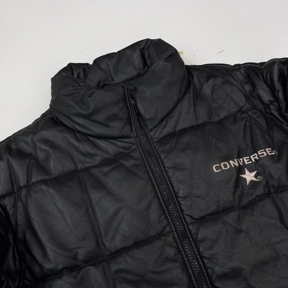 컨버스 제팬 소가죽 카우레더 리얼레더 가죽 패딩  상품이미지3