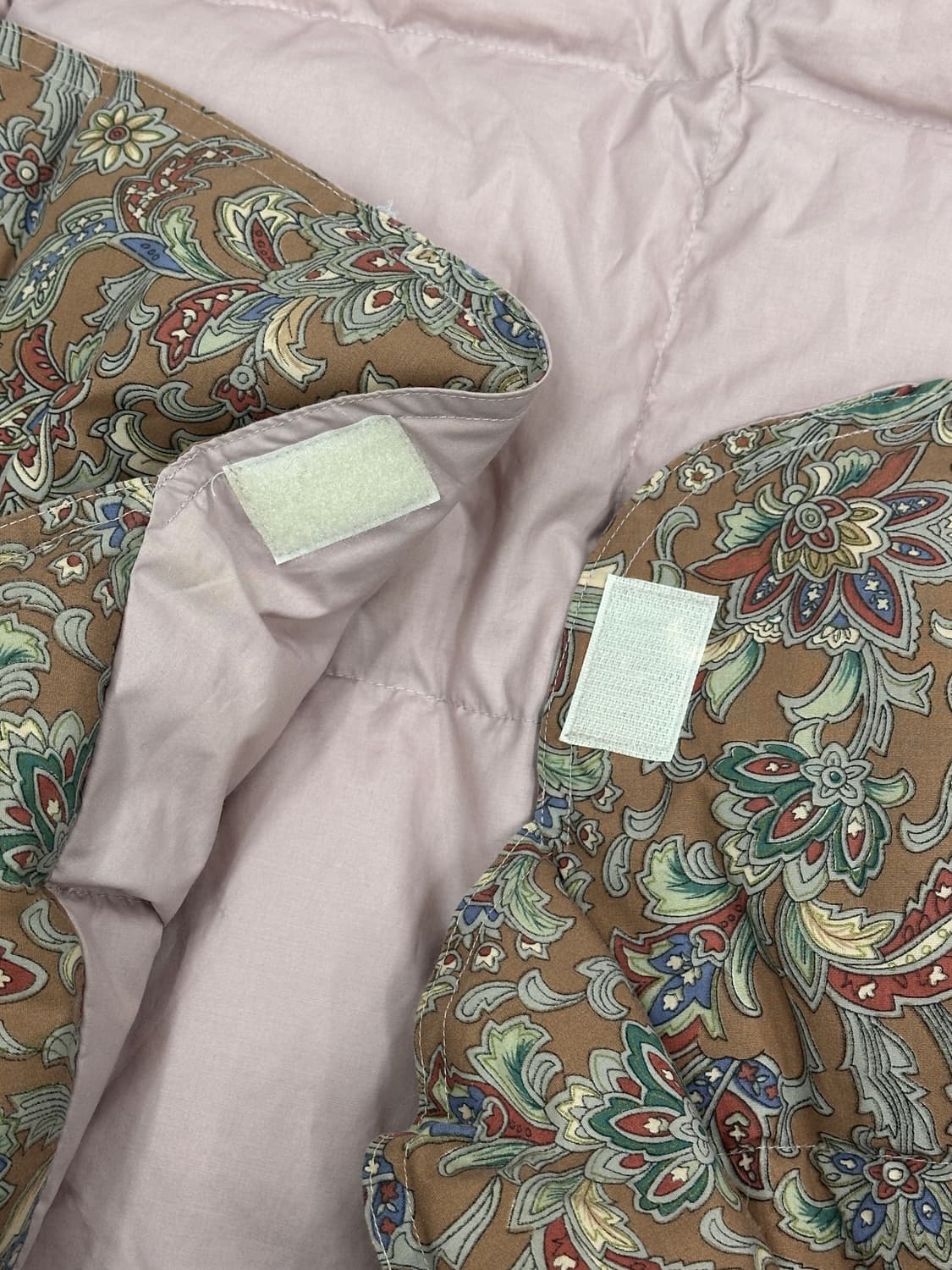 🪶일본 에스닉 플라워 베스트 쪼끼 패딩🪶 그런지 히피 하구미 케이프  상품이미지5