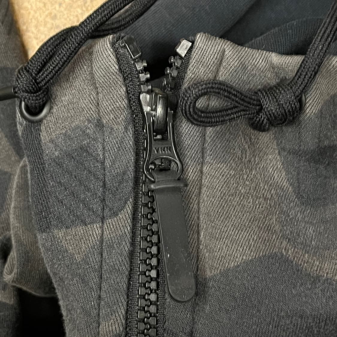 [정품/L] 나이키 테크 플리스 카모 후드집업 블랙 b17 상품이미지8