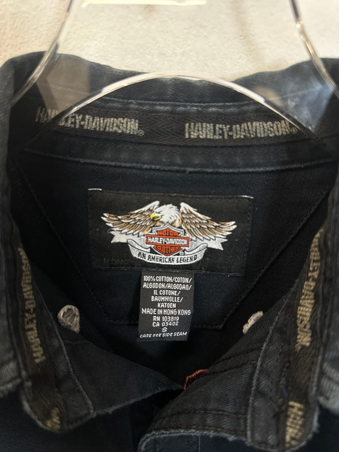 할리데이비슨 스펠로고 셔츠  상품이미지3