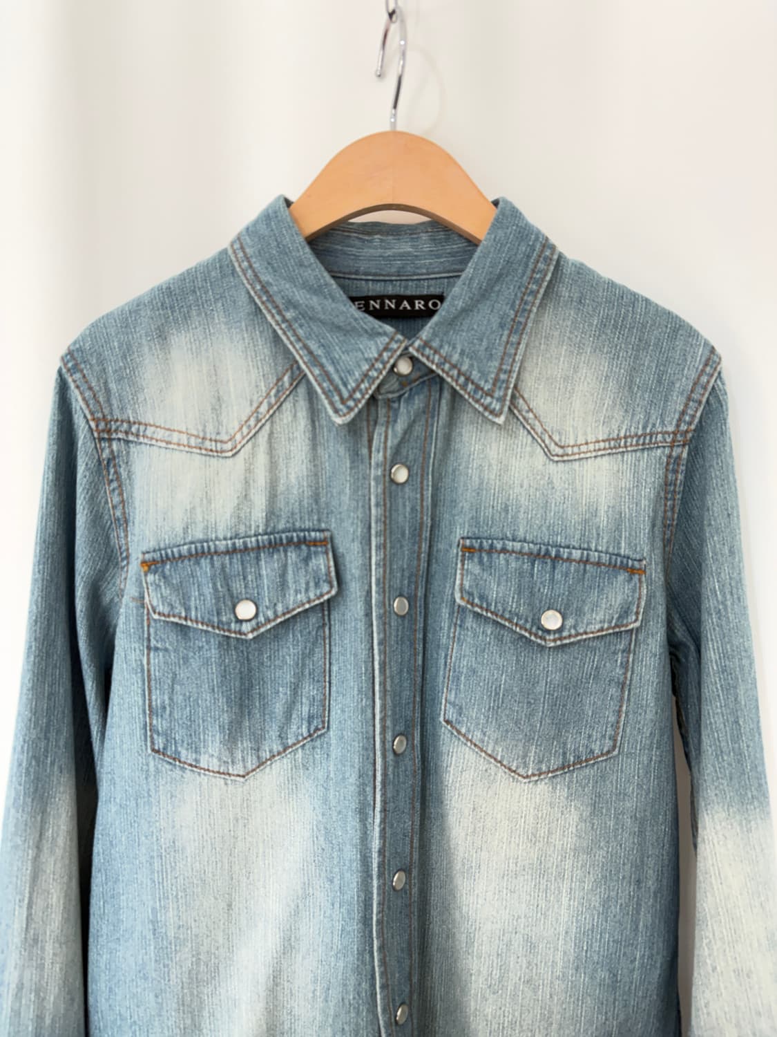 GENNARO denim western shirt  상품이미지2