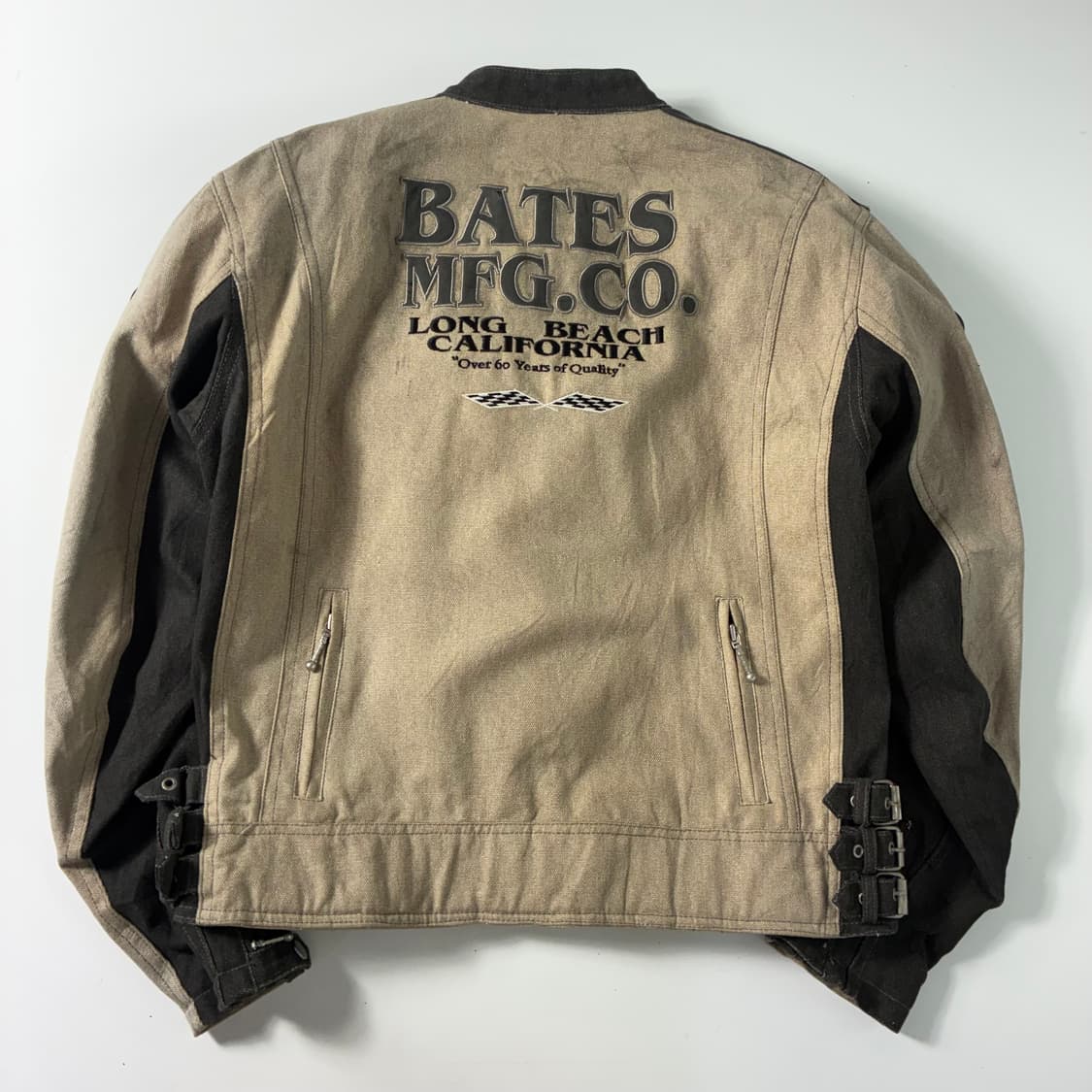 Bates  베이츠 레더 패치 모터사이클 레이싱 자켓  상품이미지3