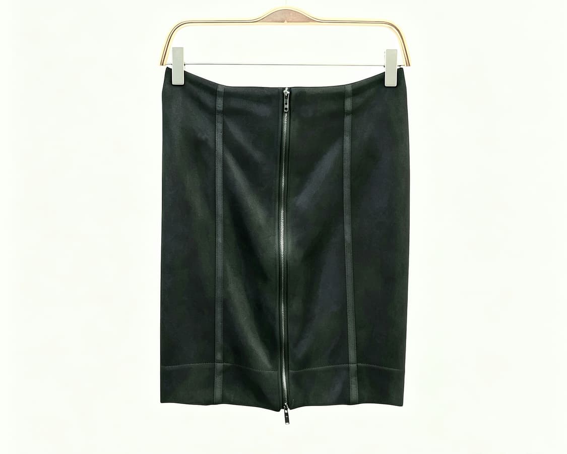 GUCCI 2009년제 정품 블랙 지퍼 디테일 미니 스커트 상품이미지1