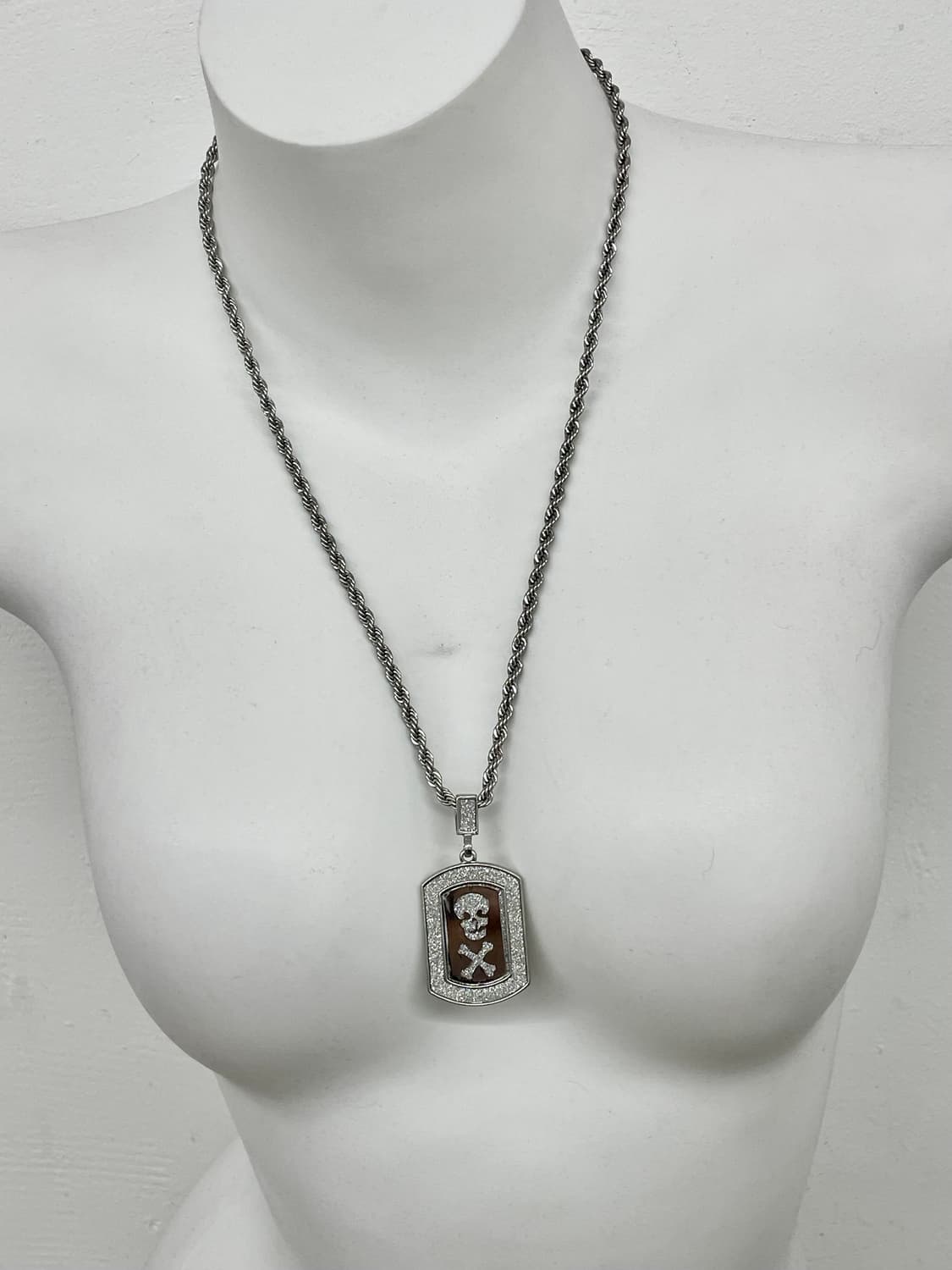 펑크 스컬 샤인 네크리스 상품이미지1