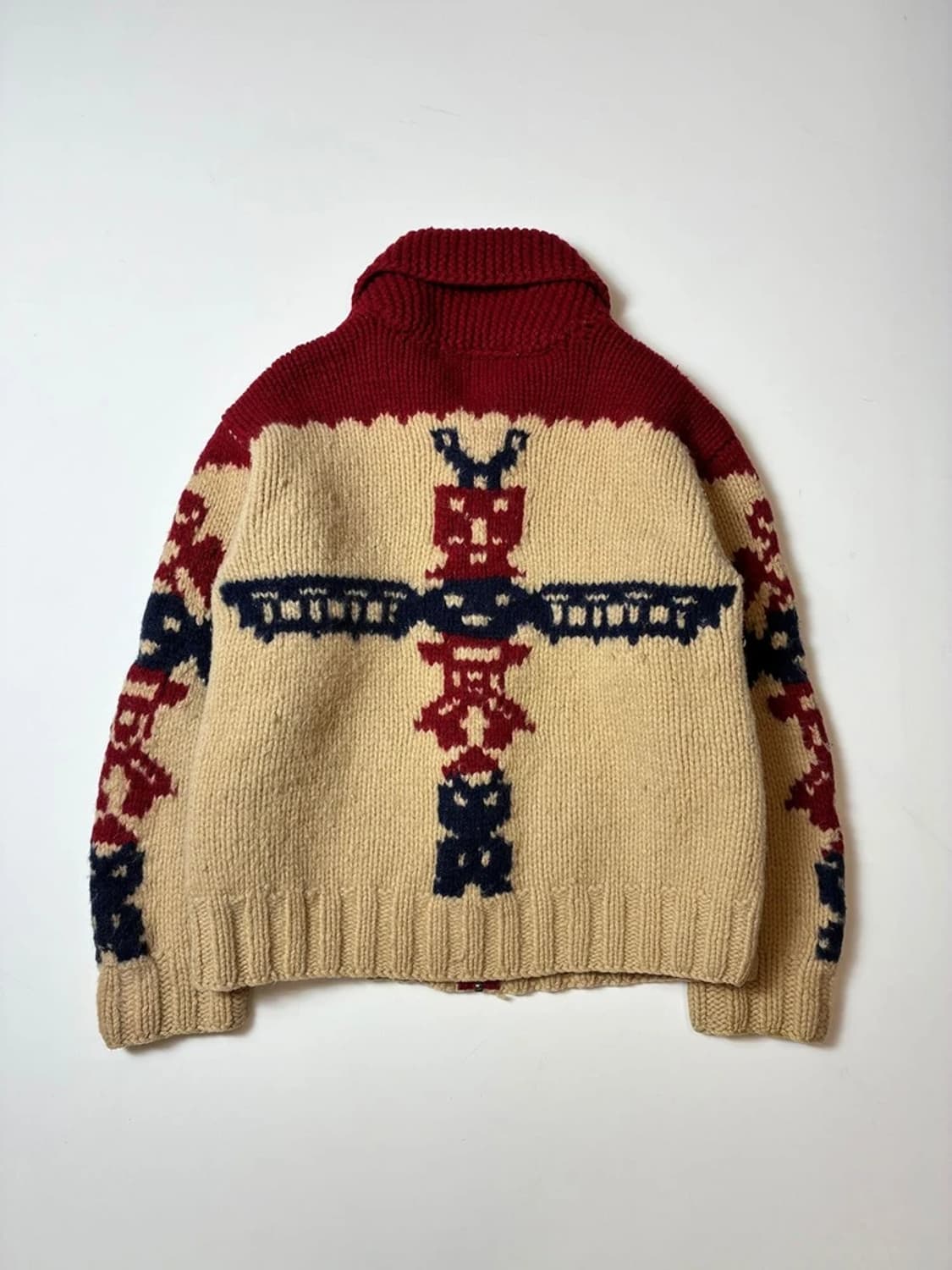 BURDEN 80's 헤비 울 니트 코위찬 가디건 PN8304 상품이미지4